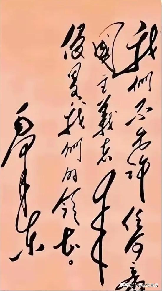 最近有网友晒出一幅毛主席的书法手迹，字迹飘逸潇洒，让人眼前一亮。不过不少人表示，