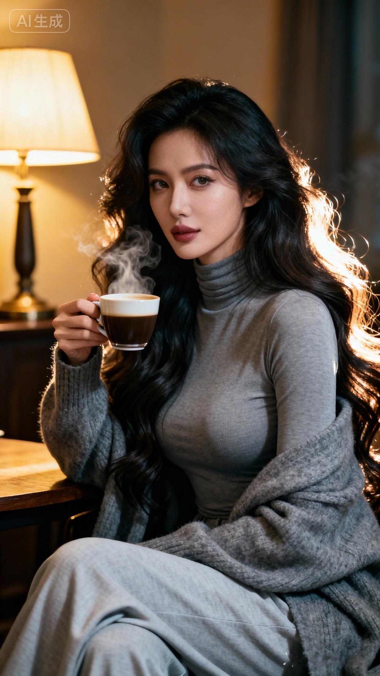 冬日暖阳下，享受一杯香浓咖啡的美好时光。🍂☕️🌞