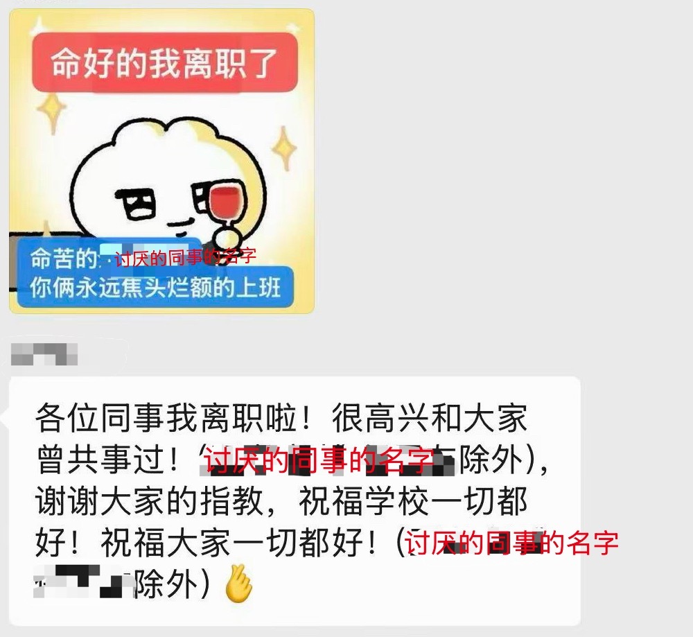 我离职就这样在群里阴阳怪气：