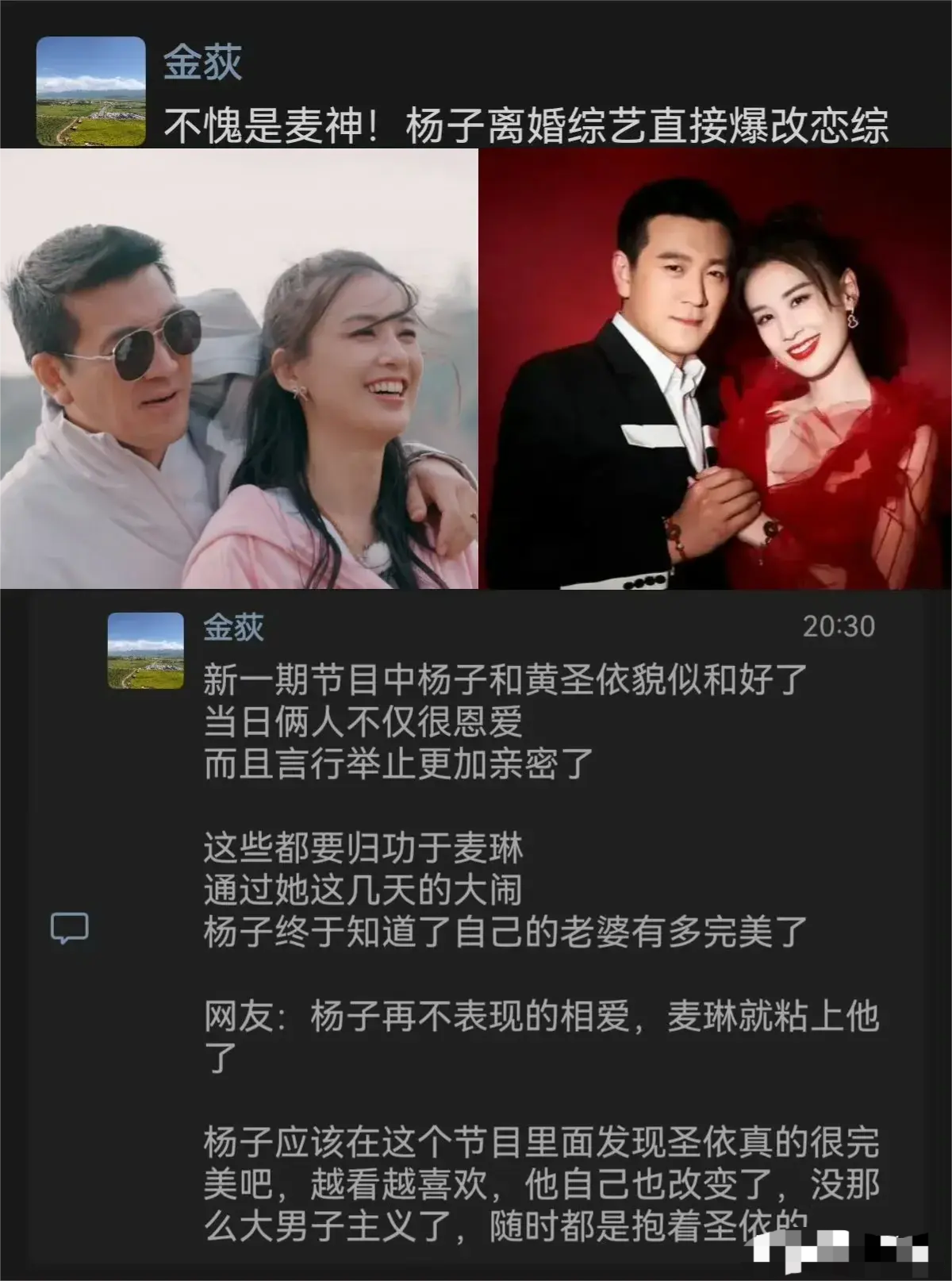 杨子：咱疯不过她，换赛道吧