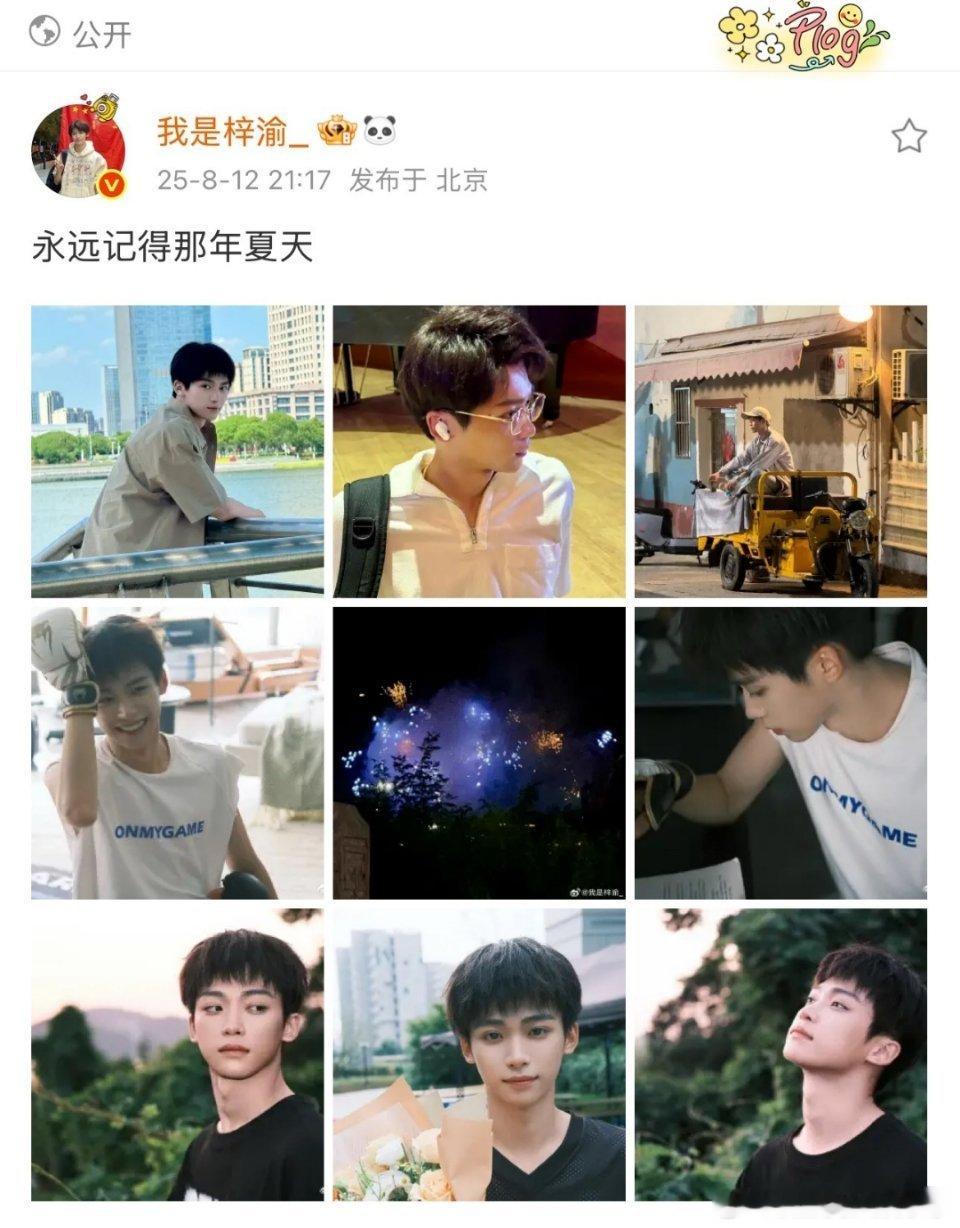 感觉梓渝是在打着小作文又一个一个字删除了。他一直是个很感性的人，但是他只说了一句