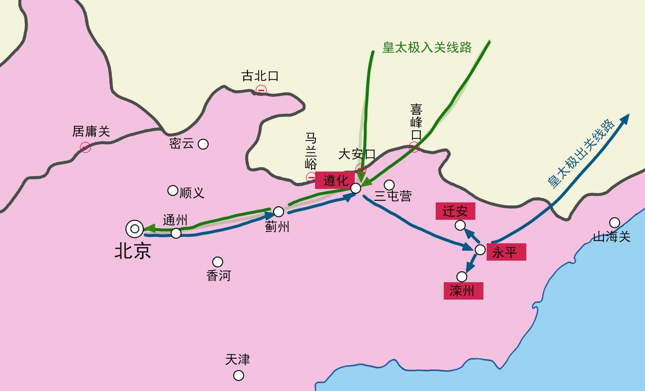 己巳之变后，皇太极为什么要在明朝内部占据四座城池？其实，皇太极也知道，这四座城池