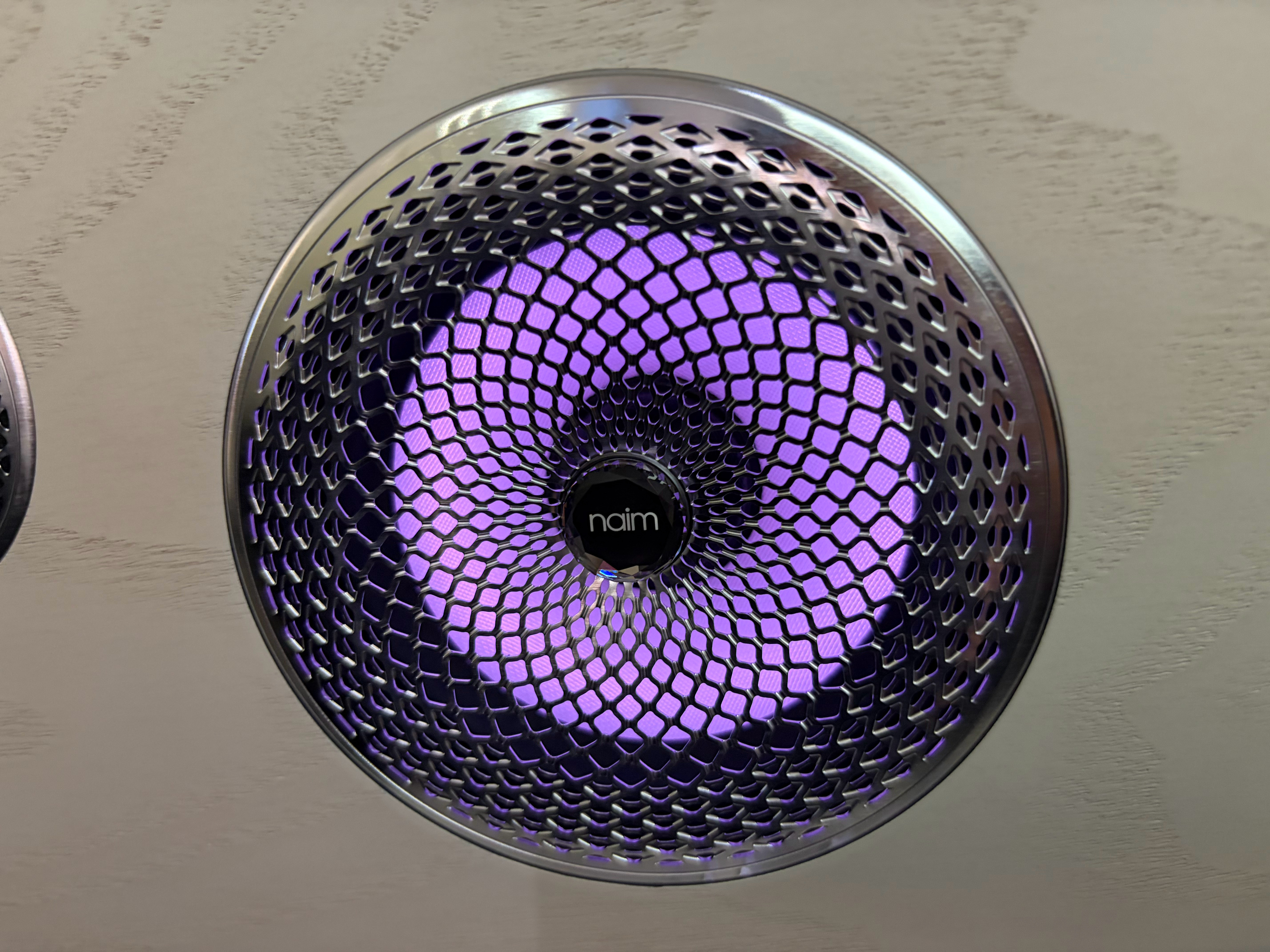 极氪8X这么唬人的车头，才32万多就能搞定了。另外这个镂空带氛围灯的音响罩子，