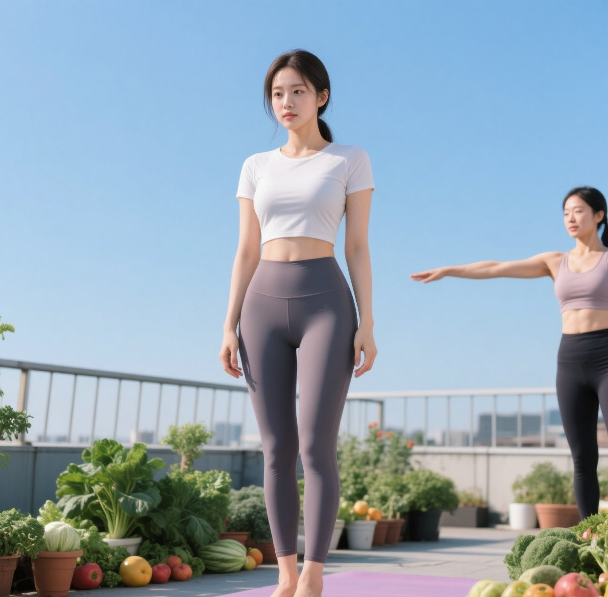 少妇练功柔似柳，曼妙身段人人求