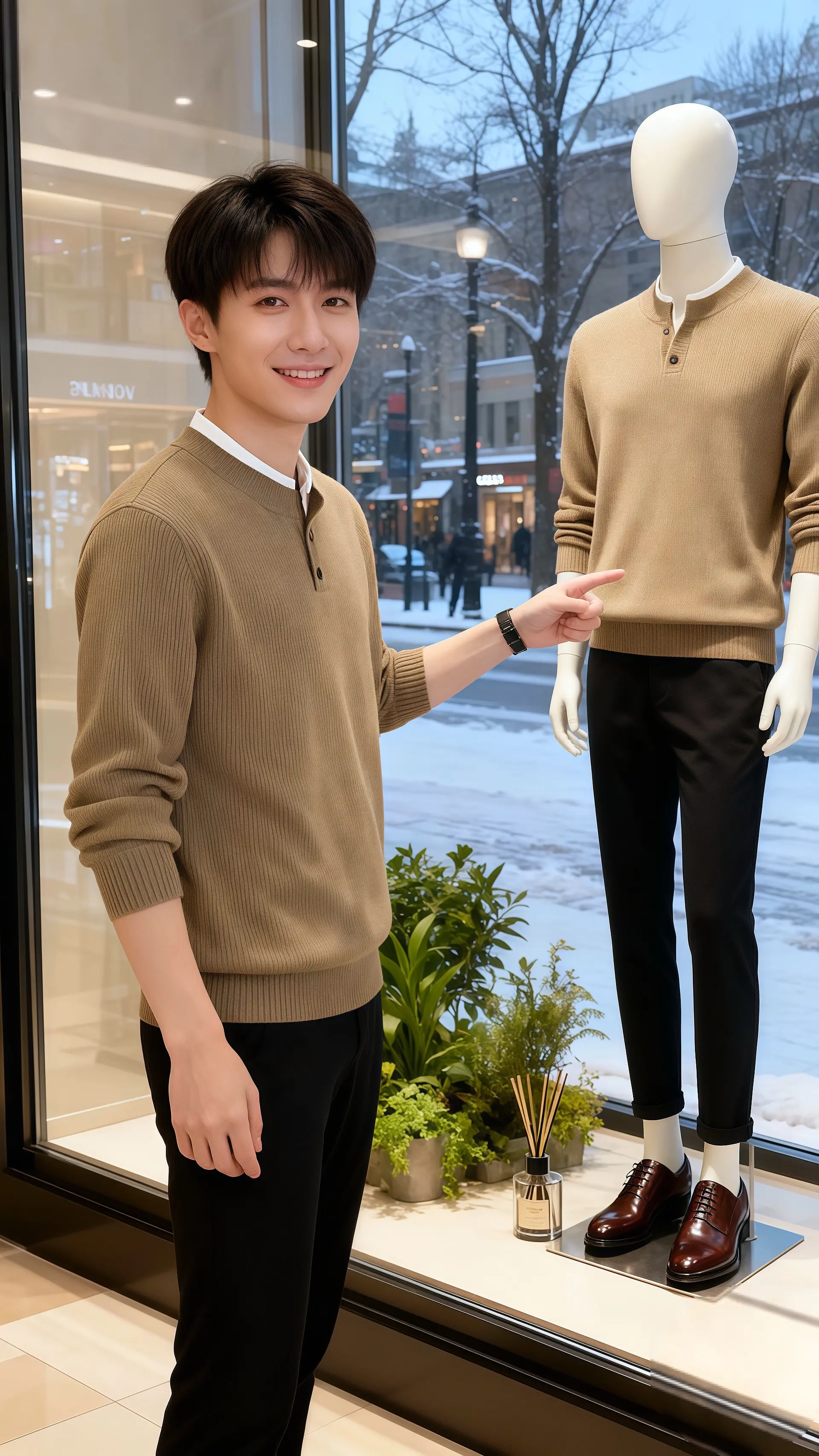 男士穿搭 秋冬男装 高品质男装 男士针织衫 男士打底衫