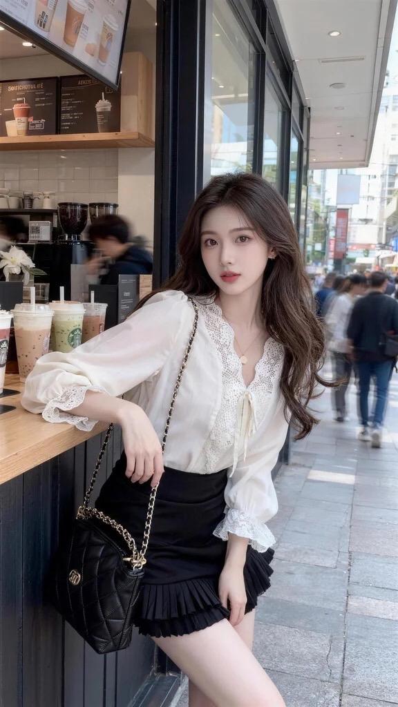 。衬衫搭配小裙子温柔穿搭拿捏大小姐范儿今日份清纯风穿搭