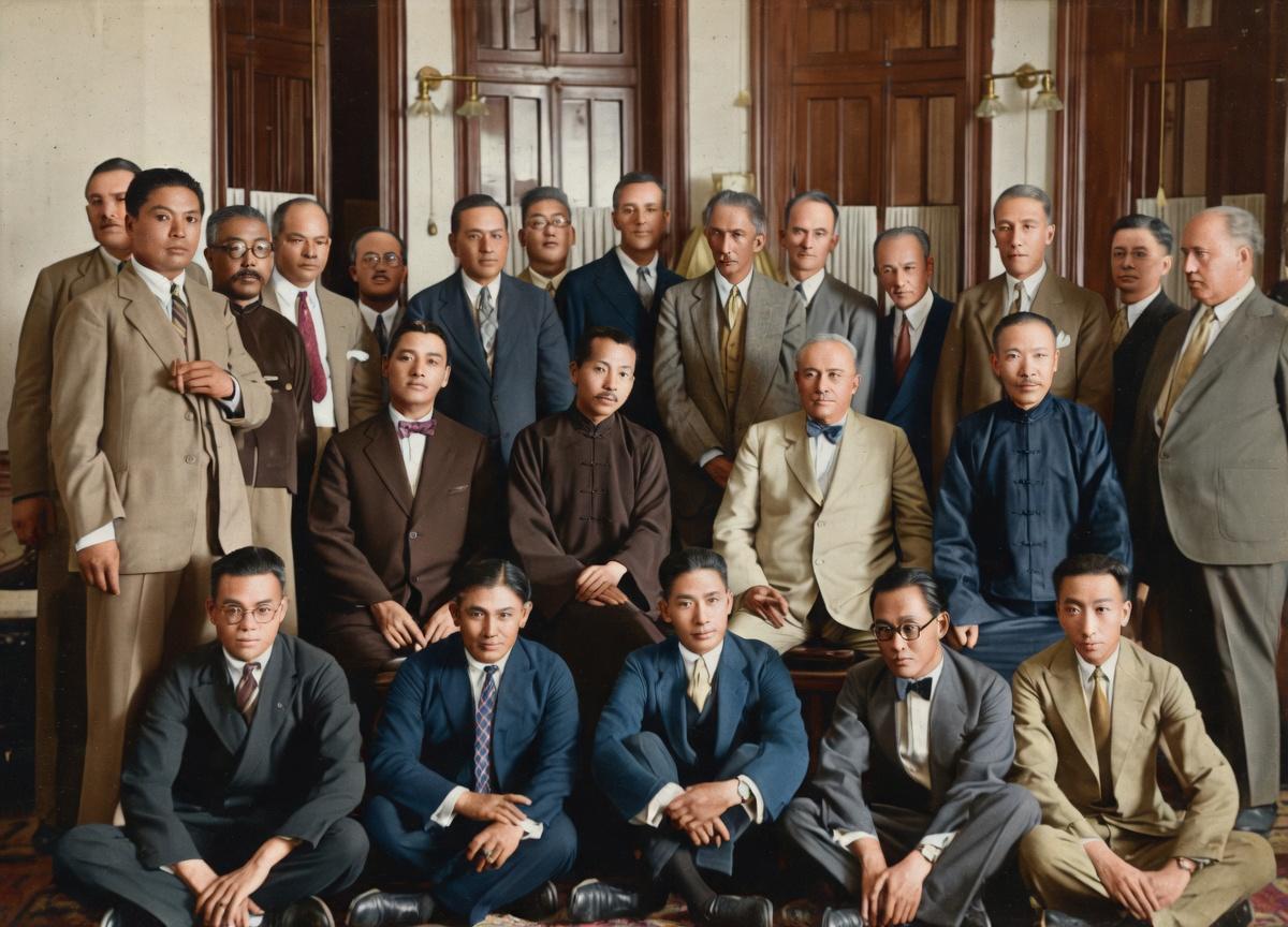 1929年7月，奉天（沈阳），中东路事件爆发后，张学良为争取国际舆论支持，宴请美