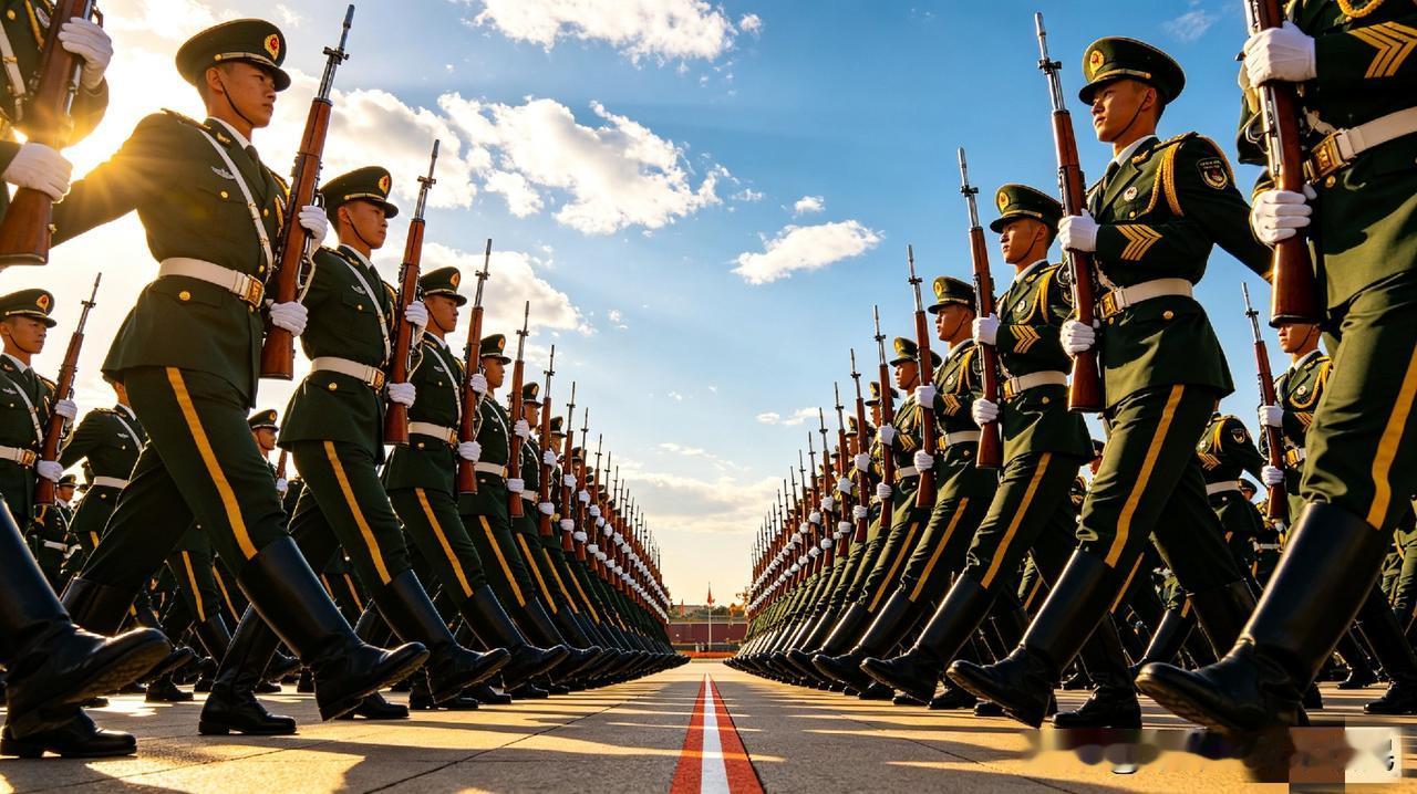 美国防部长看呆：中国仪仗队，有钱也学不会！美国防部长赫格塞斯看完中国仪仗队