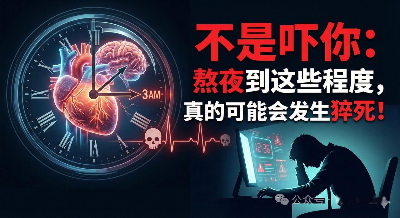 我知道你心里想啥：“我年轻，熬个夜能咋地？”但现实是，猝死这事儿，真不是老年人