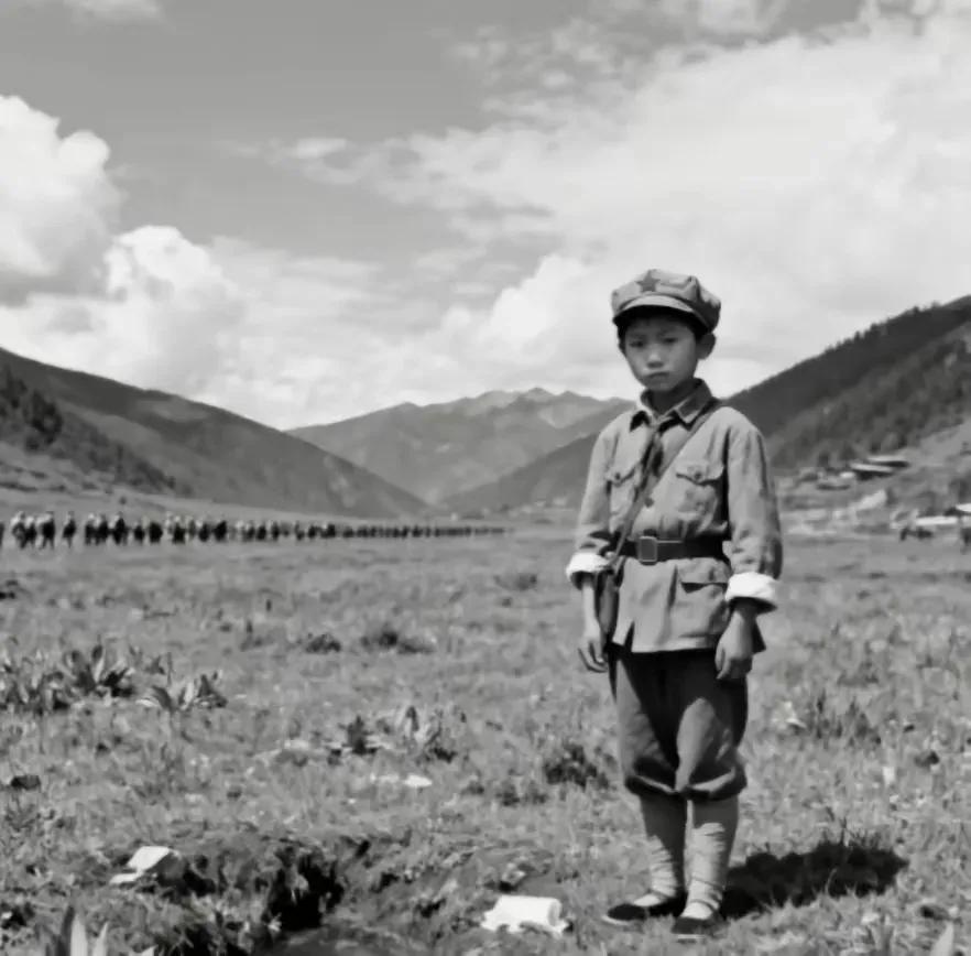 13岁小红军过草地迷路，茫茫草原中他的选择让人泪目1935年，13岁的小红