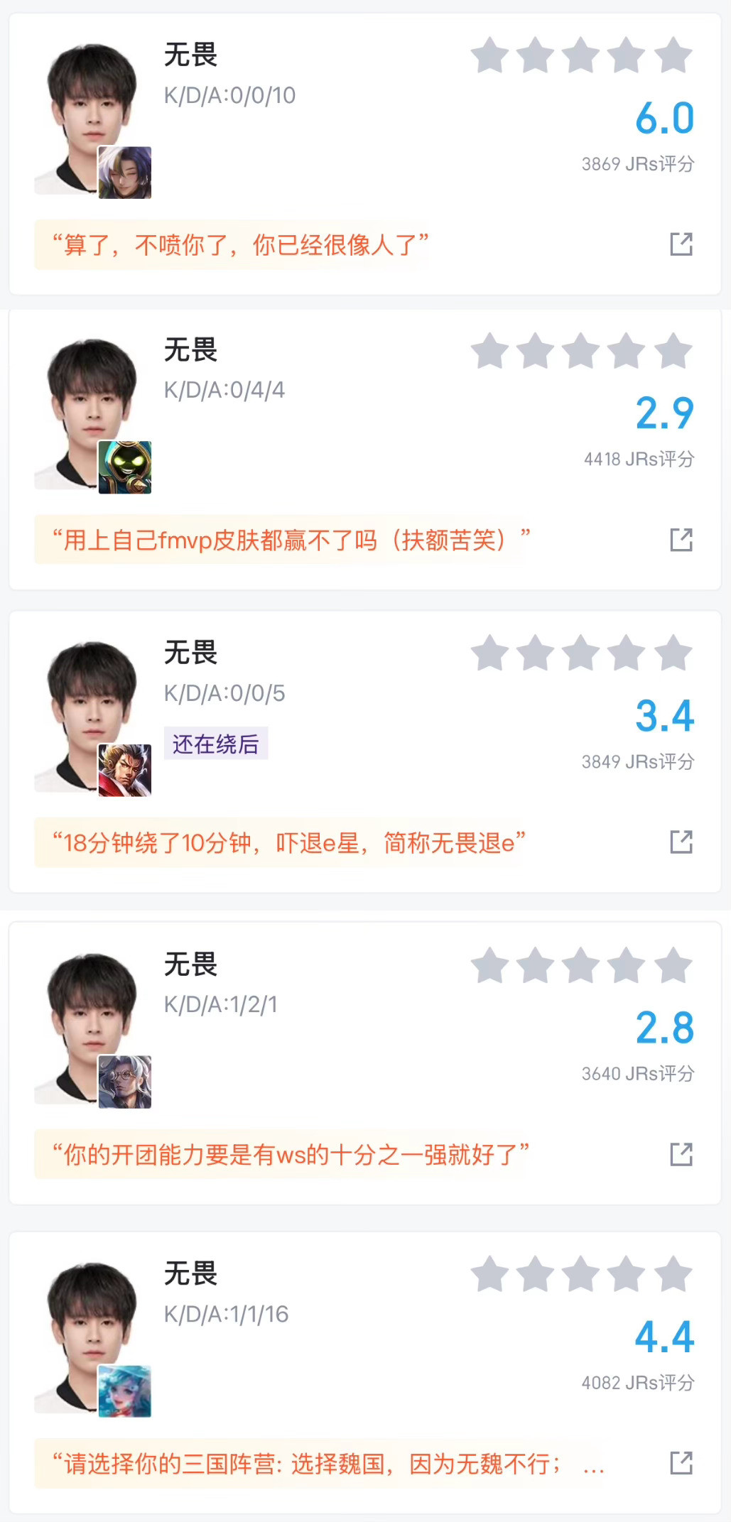 无畏强我投降ws才是最大的串子吧​​​