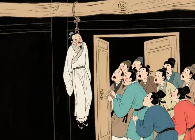 万历元年，礼部六品主事童立本，不堪忍受家人饿死，竟然悬梁自尽了。礼部同僚闻讯仓皇