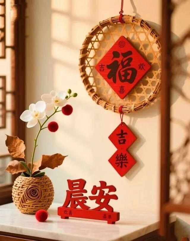 早上好，愿大家心想事成，吉祥如意