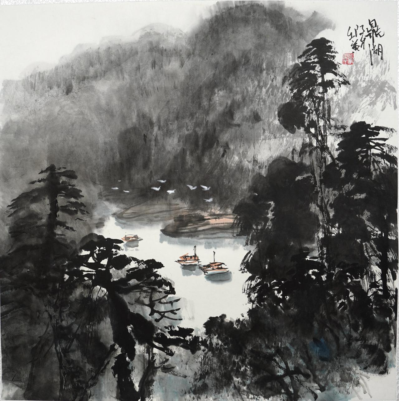 名家评说：在“色墨不碍”上，张际才有创新性的表达。张际才将岭南画派的写实性与