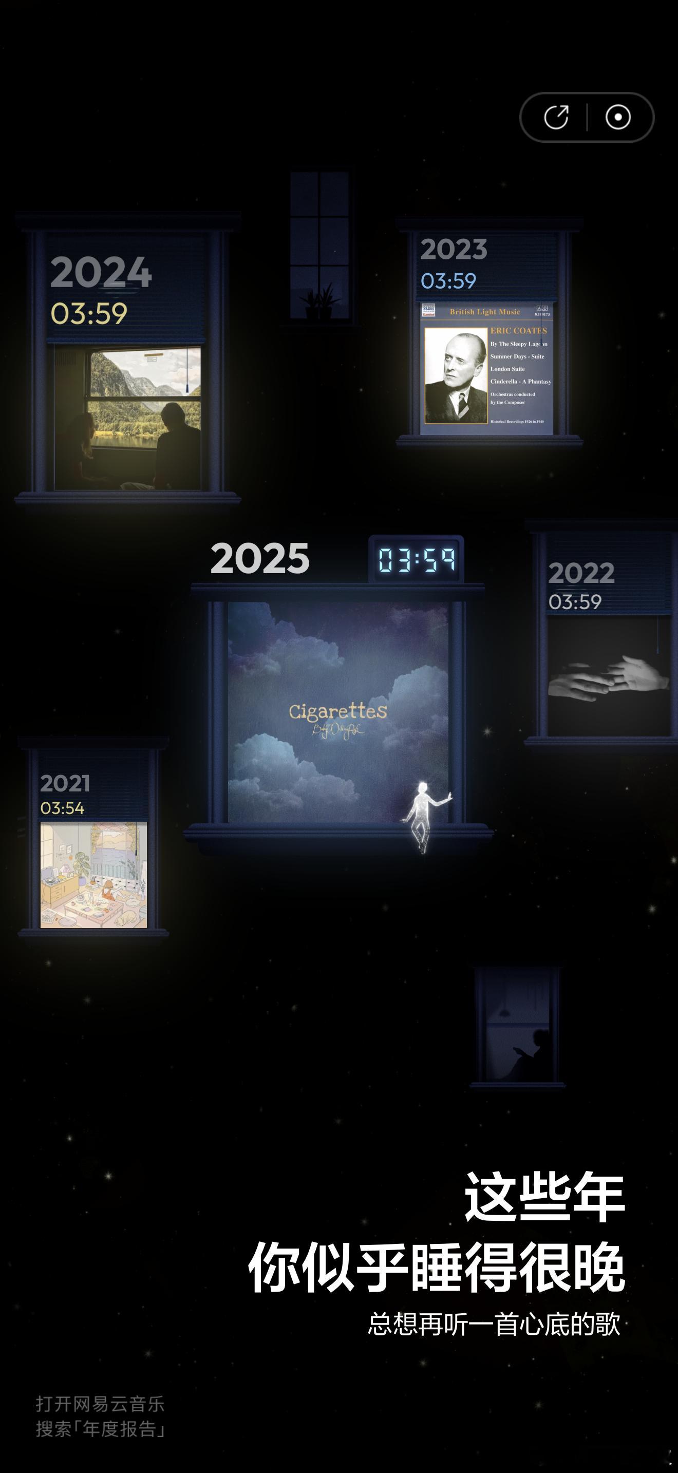 2025年的网易云年度报告出炉，今年听歌风格突然有点非主流了，不知阁下听歌时长有