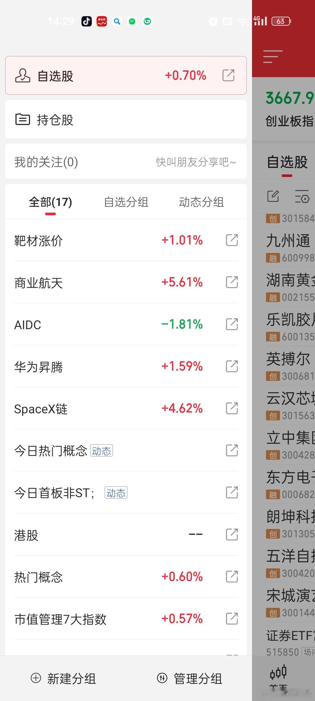 果然航天站出来了。。。靶材分化是因为欧莱新材业绩拉了。靶材这个得看一季度涨价后疗