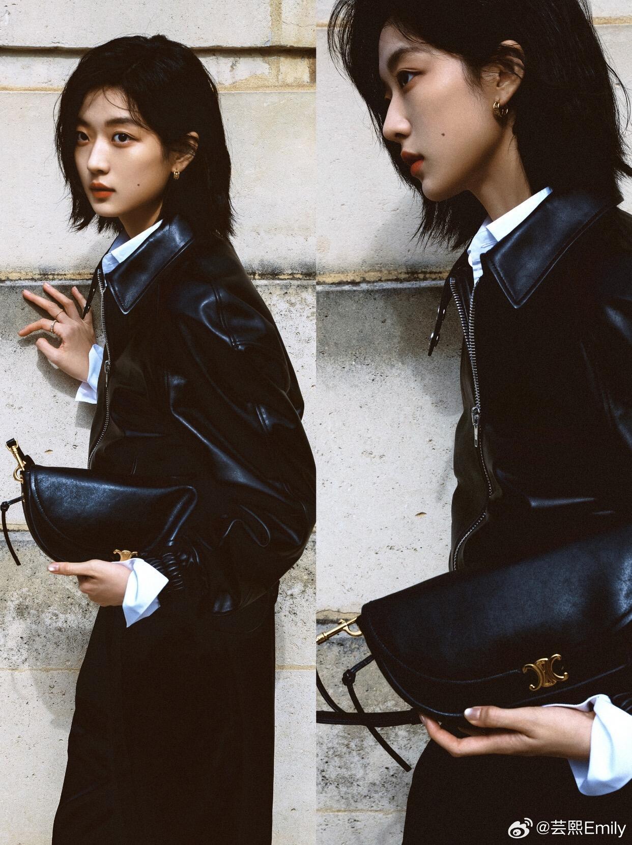 费霓你去了时装周搞这么帅！时装周孙千巴黎时装周从机场到秀场都是超模气场孙千巴黎