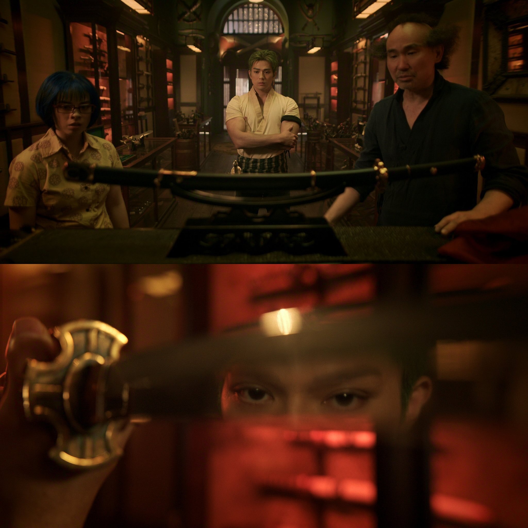 海贼王海贼王真人版第二季新的剧照，索隆遇见妖刀三代鬼彻