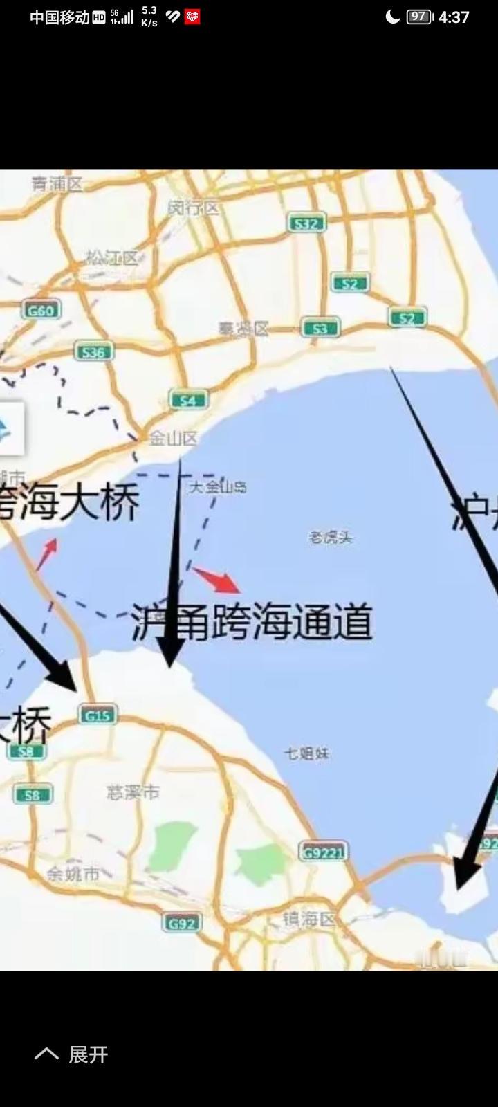 上海过去30年看浦西。上海现在40年看浦东。上海未来50年看杭州湾。上海大