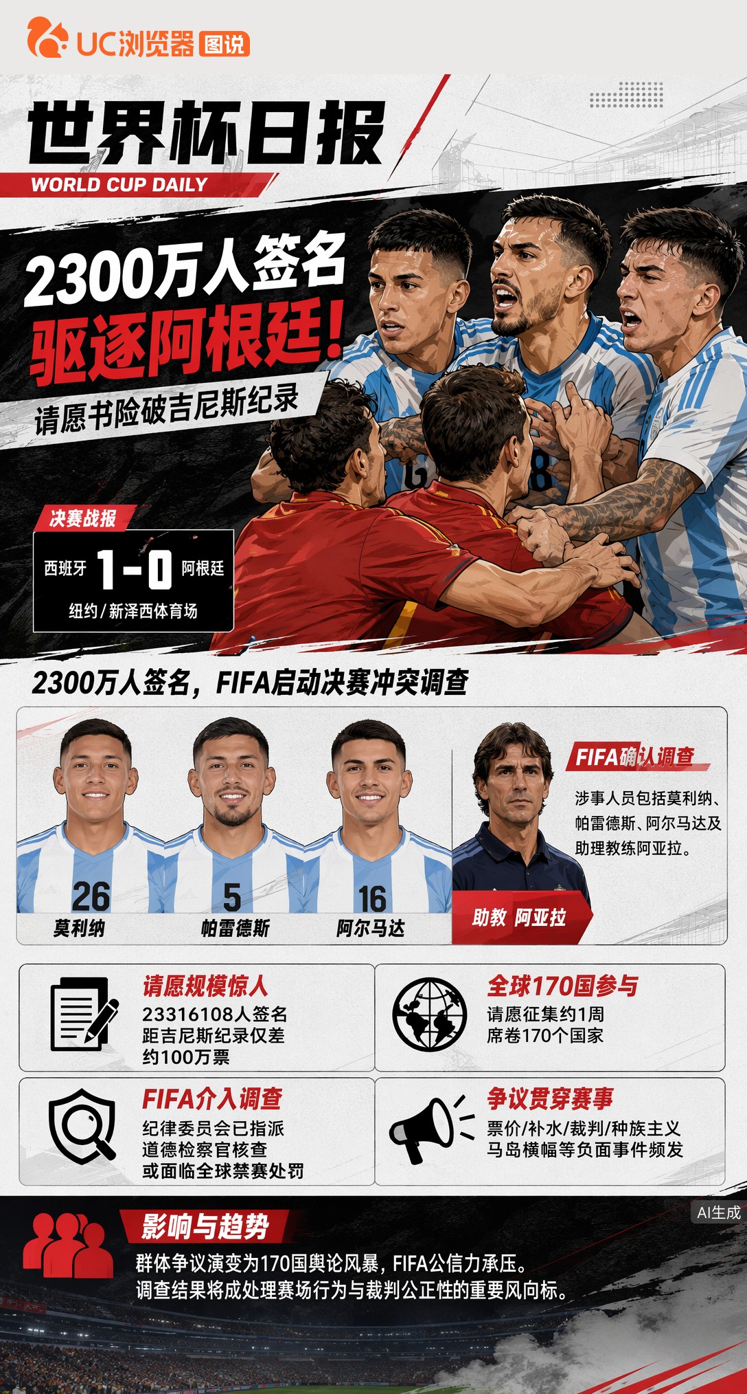 2300万人签名驱逐阿根廷！请愿书险破吉尼斯纪录