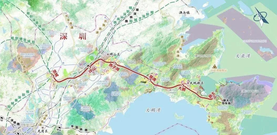 大湾区城际网再提速！深大城际、深惠城际大鹏支线冲刺2026年通车粤港澳大湾