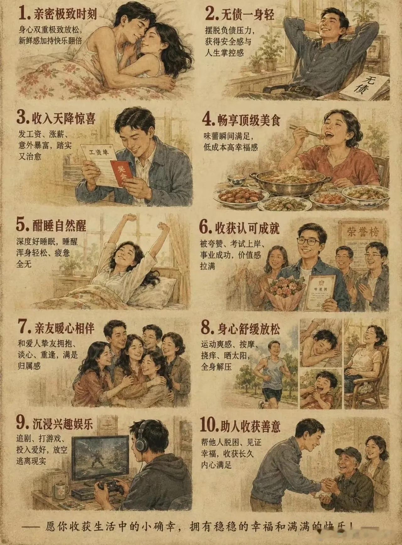 人生十大爽事，愿你此生都有！