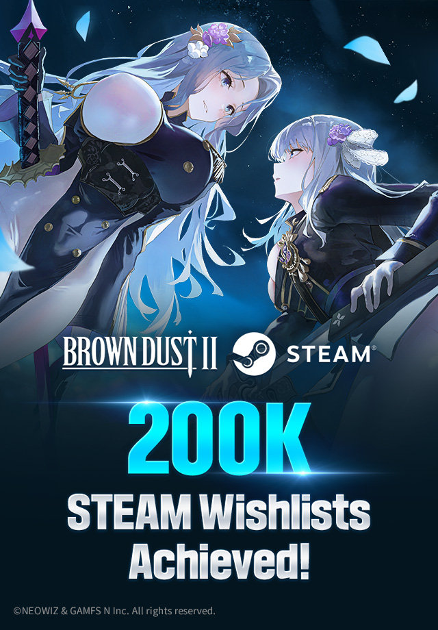 《棕色尘埃2》官方宣布，已有超20万名玩家把游戏加入到了Steam愿望单中。本作