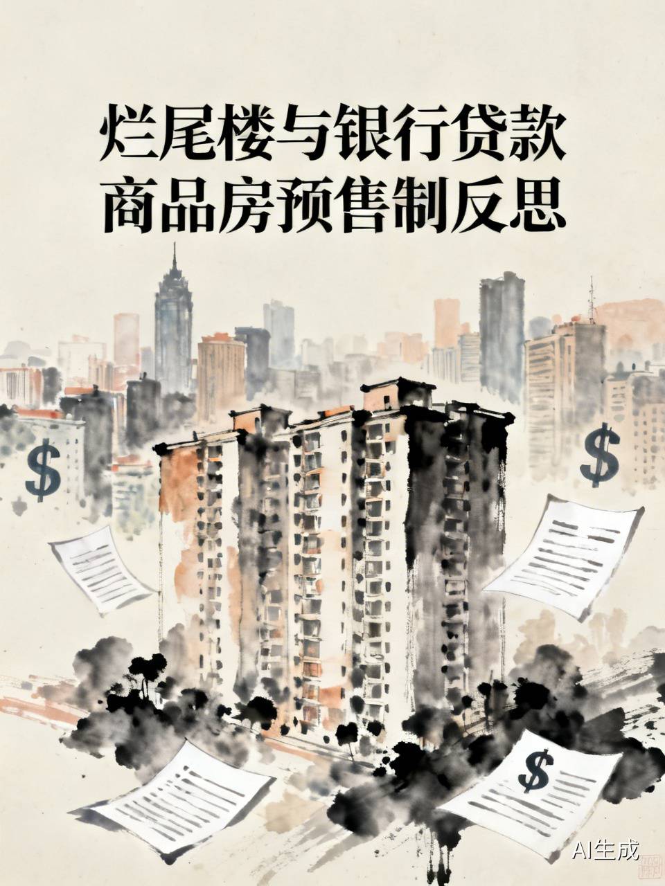中国烂尾楼问题闹得满城风雨，说违法违规的银行工作人员罪责难逃，并非空穴来风。以郑州瀚海思念城为例，业