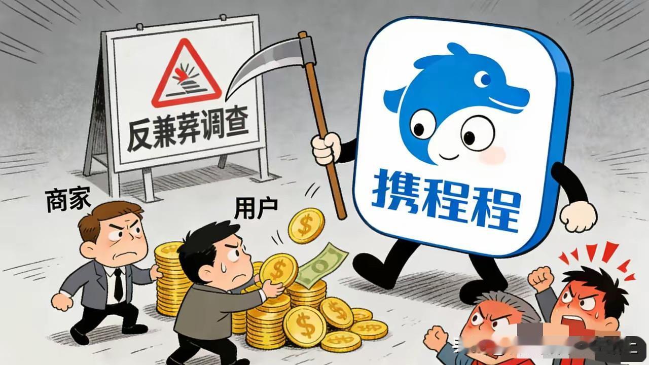 携程这波被罚纯属活该，一点不冤！仗着自己是行业巨头，就肆无忌惮搞各种骚操作坑人。