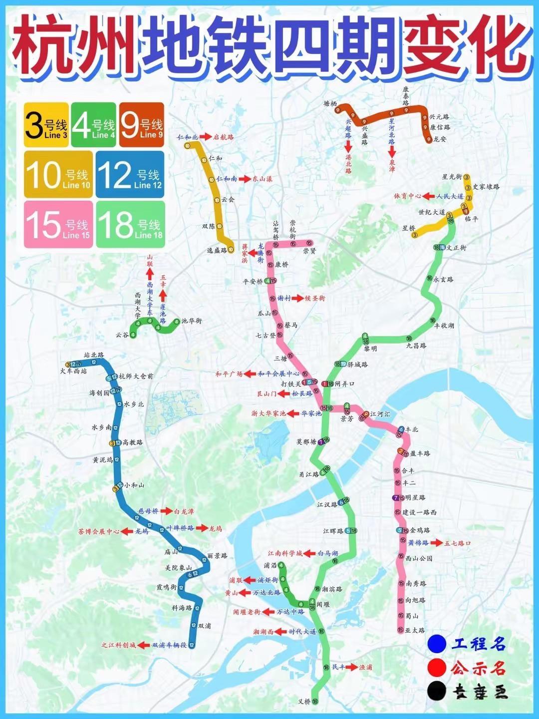 杭州地铁四期杭州地铁四期建设规划已正式获批，总里程约152.9公里，预计20