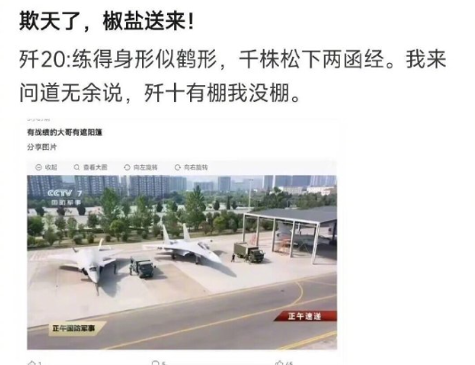 歼十：20，你一定击落过很多架阵风吧？​​​