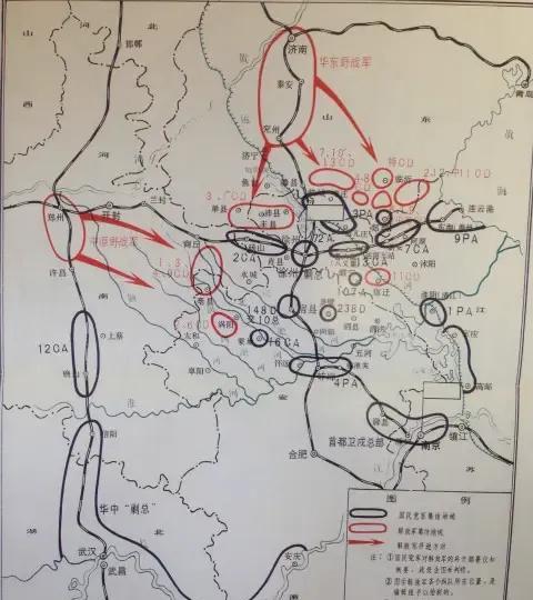 在淮海战役中，蒋介石想方设法要从华中抽调部队增援。实际上距离战场很近的苏中地区，