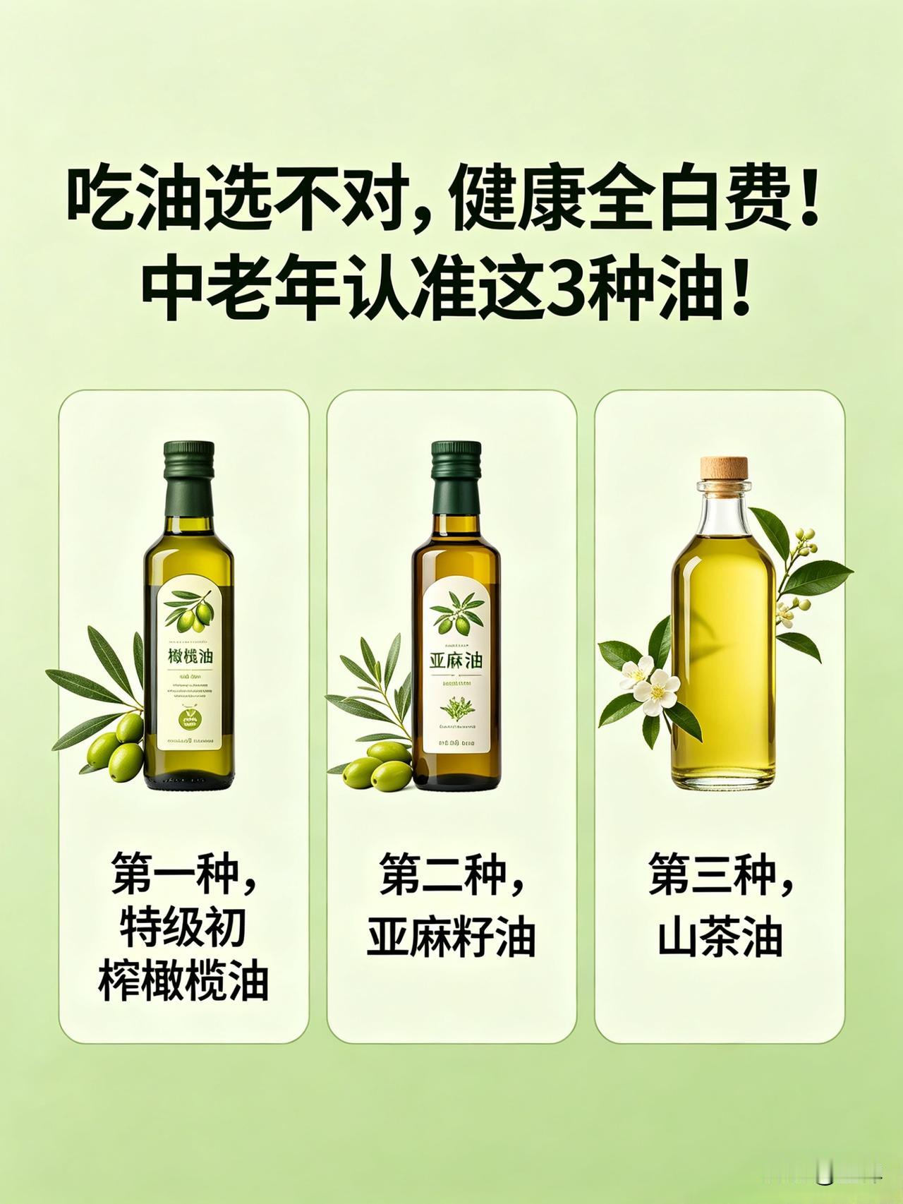 吃油选不对，健康全白费！中老年认准这3种油！说出来你都可能不信，一个朋友妈