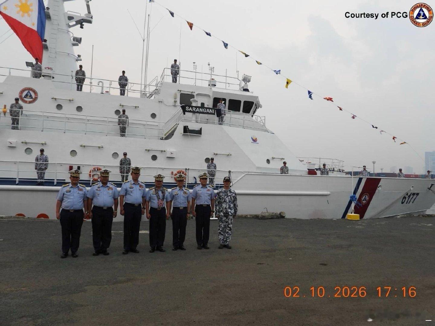 菲律宾海岸警卫队6177“SARANGANI”号巡逻舰9月21日交付服役。此舰前身为台“海巡署”CG