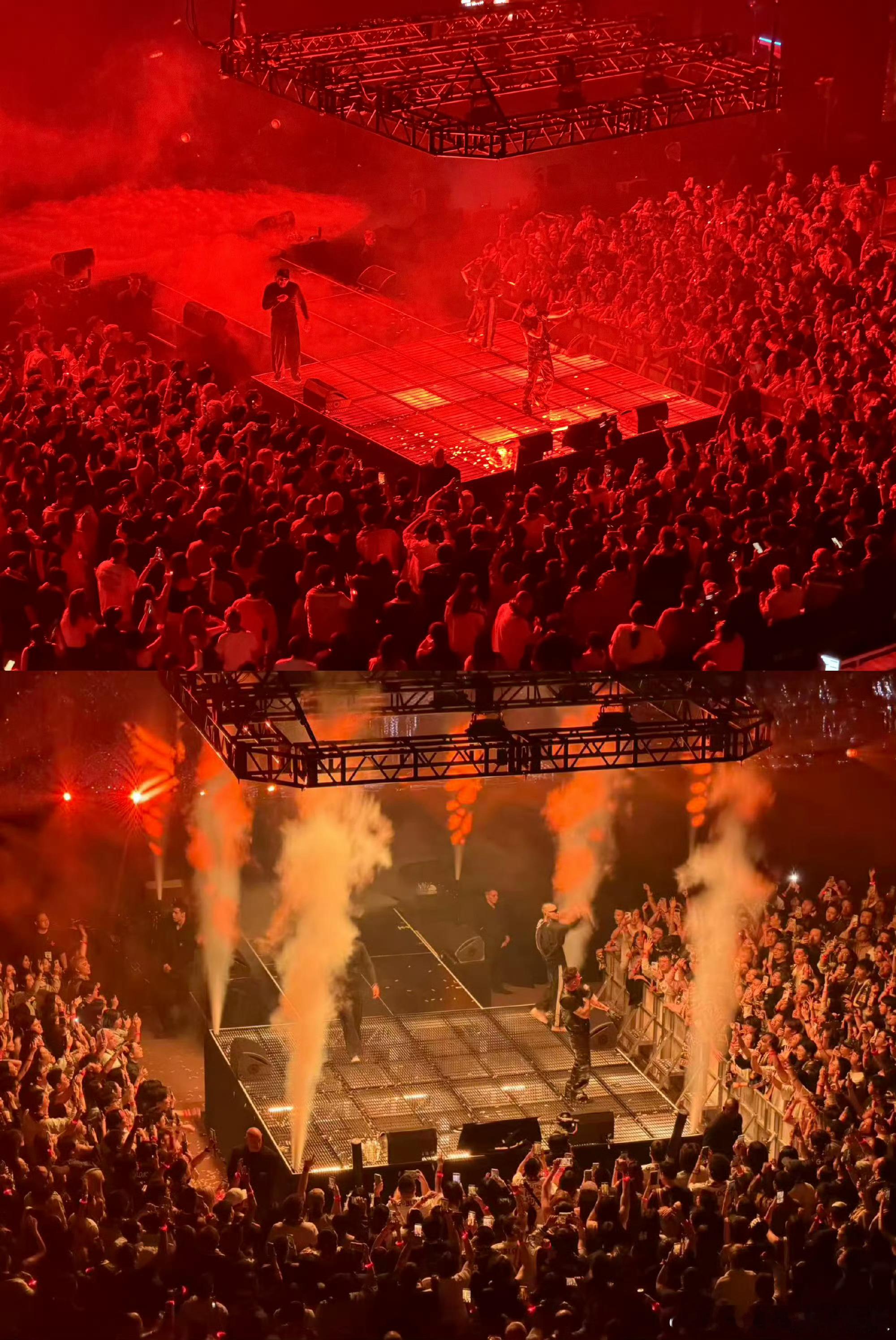 GAI你穿皮裤轻点劈叉皮裤：我太难了！GAI演唱会高能劈叉动作，让皮裤承受巨大压