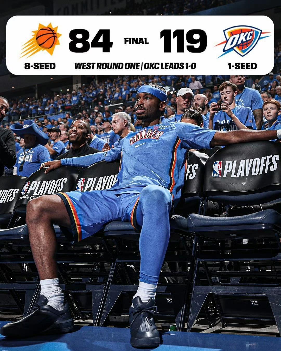 一觉醒来，两场季后赛都打花了！这是NBA季后赛历史上首次出现同个比赛日多场分差超