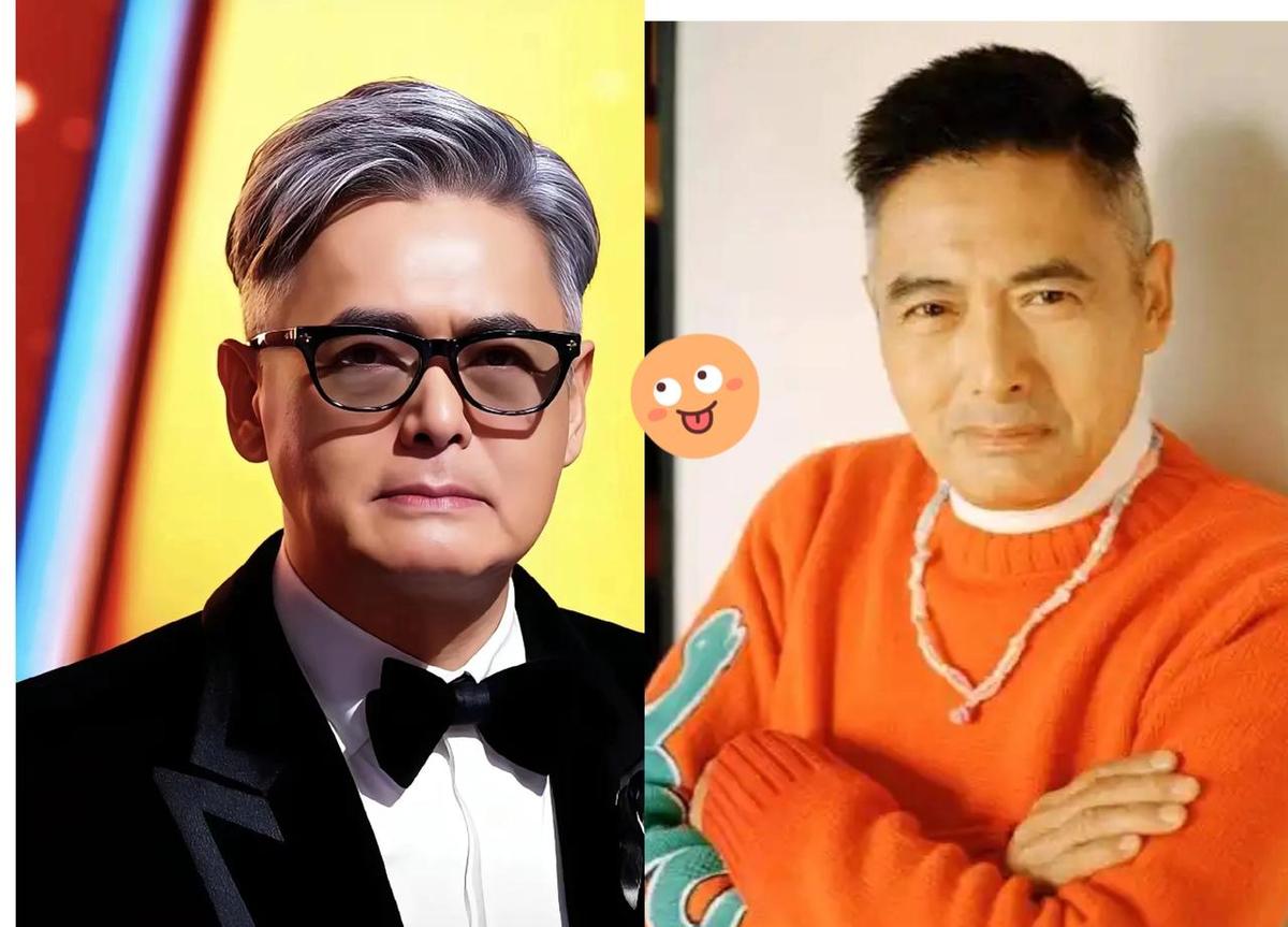 白发了，瘦了，但气场还在。周润发没靠滤镜，没靠修图，就那么站着，全场就他最亮。