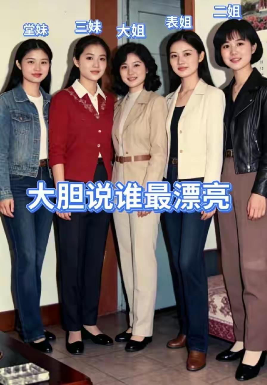 她们颜值都不错，但也没有最高的！也没有最差的基本均衡，也找不出什么多大差别来，所