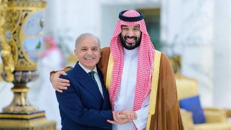 巴基斯坦总理夏巴兹·谢里夫今天（4月16日）发文说：“今日，我在吉达有幸且荣幸地