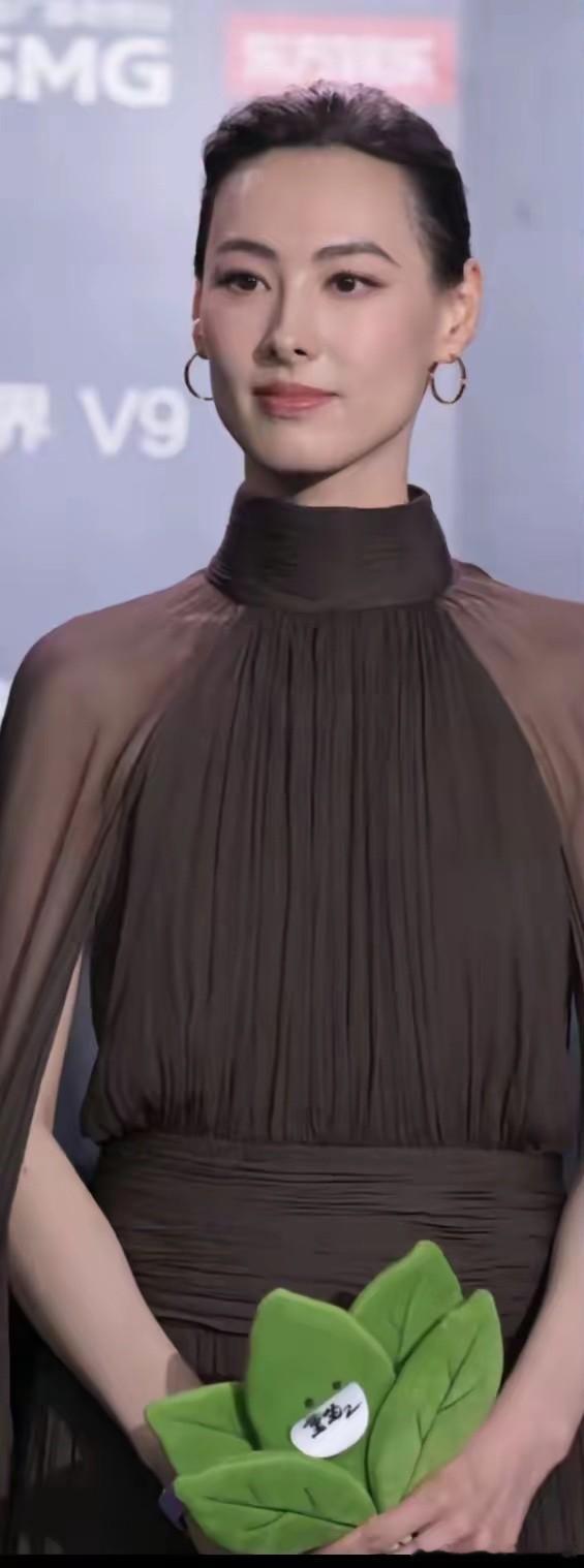 真的神奇。同一件礼服，章子怡化了浓妆配了昂贵首饰，怎么看起来就不如梁洛施高级优雅