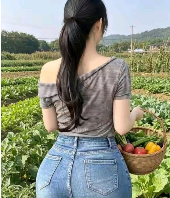 “菜园”一角今天有空回娘家；看见菜园瓜熟了；随心所欲摘一筐；回家就来把它