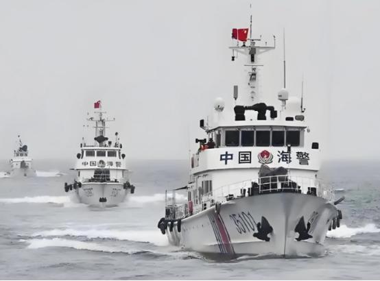 当着台海巡船的面，大陆海警拿起高频话筒，说出了两句台方从未公开听到过的话，宣判了