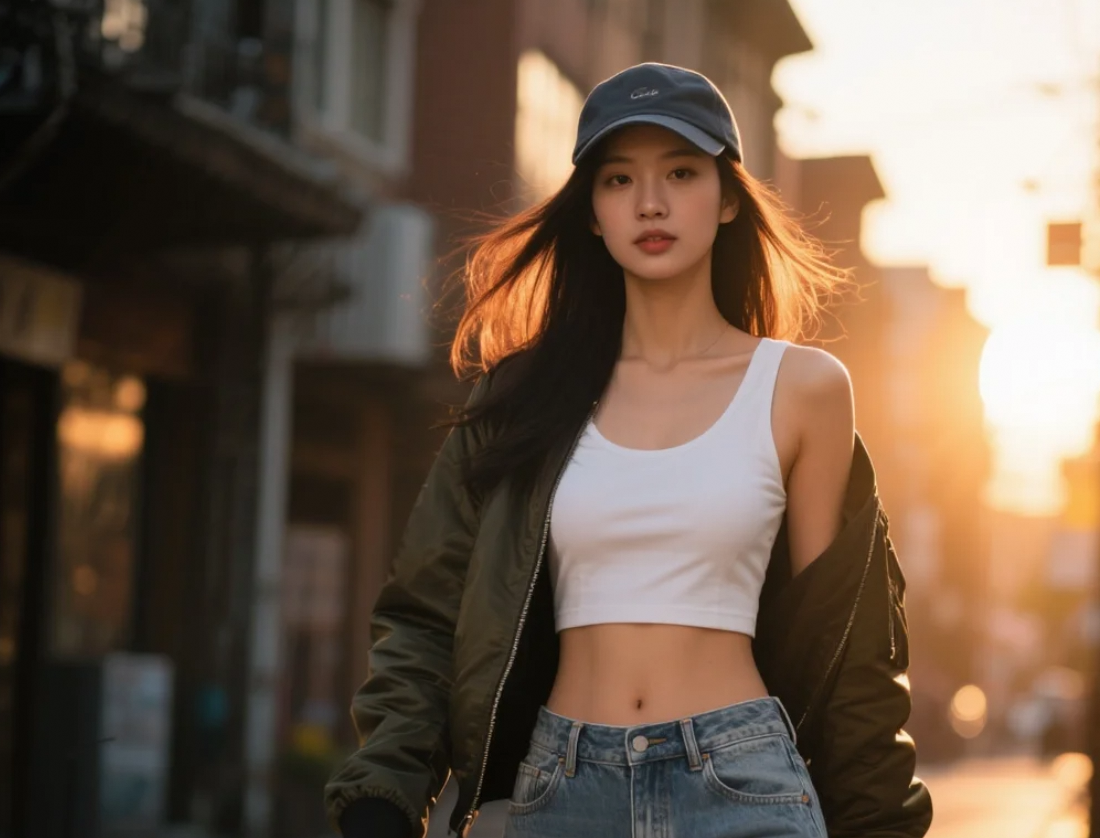 夹克配牛仔裤=酷帅小姐姐的高光时刻