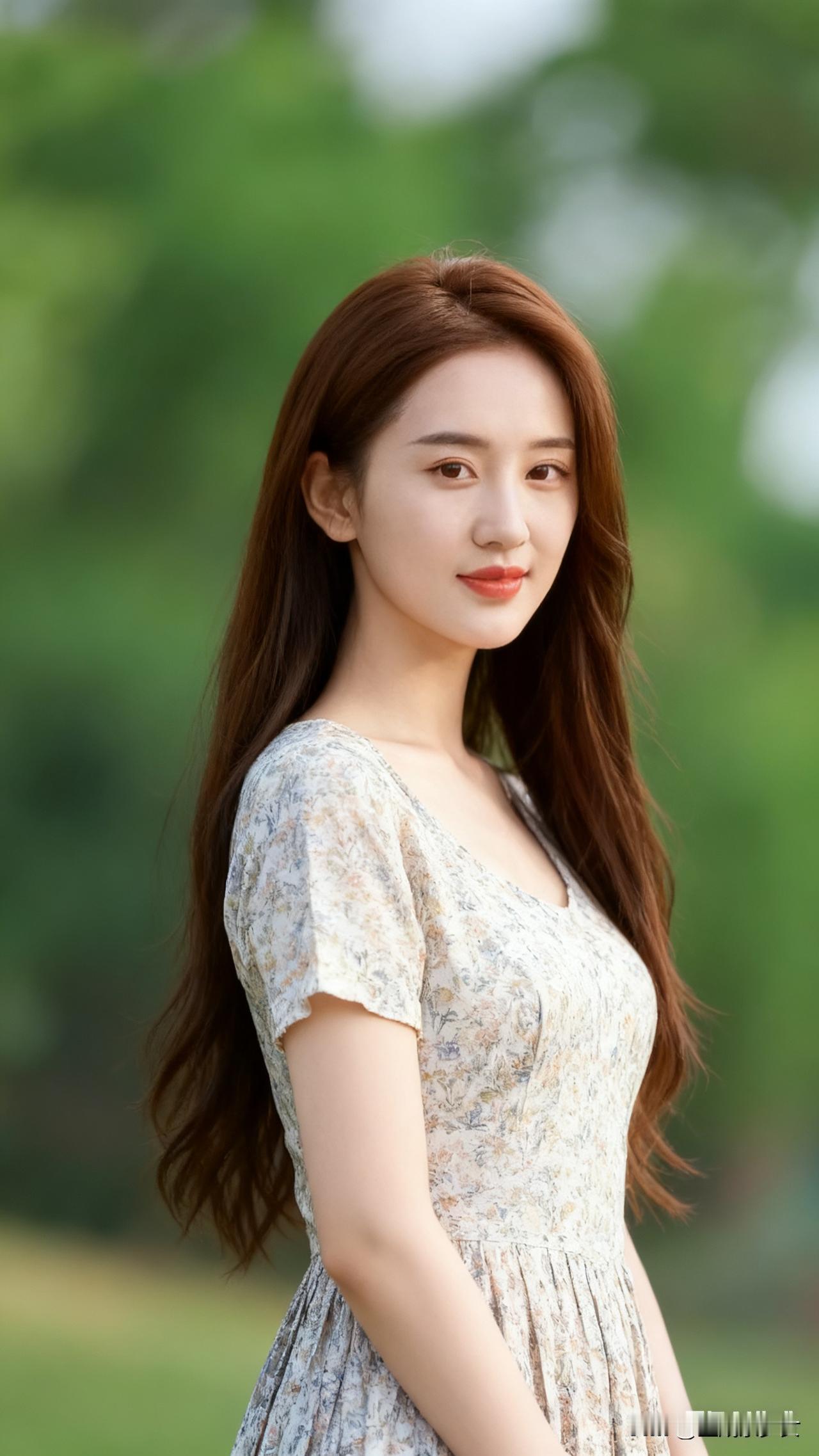  长发垂落时，邂逅一场绿意浪漫