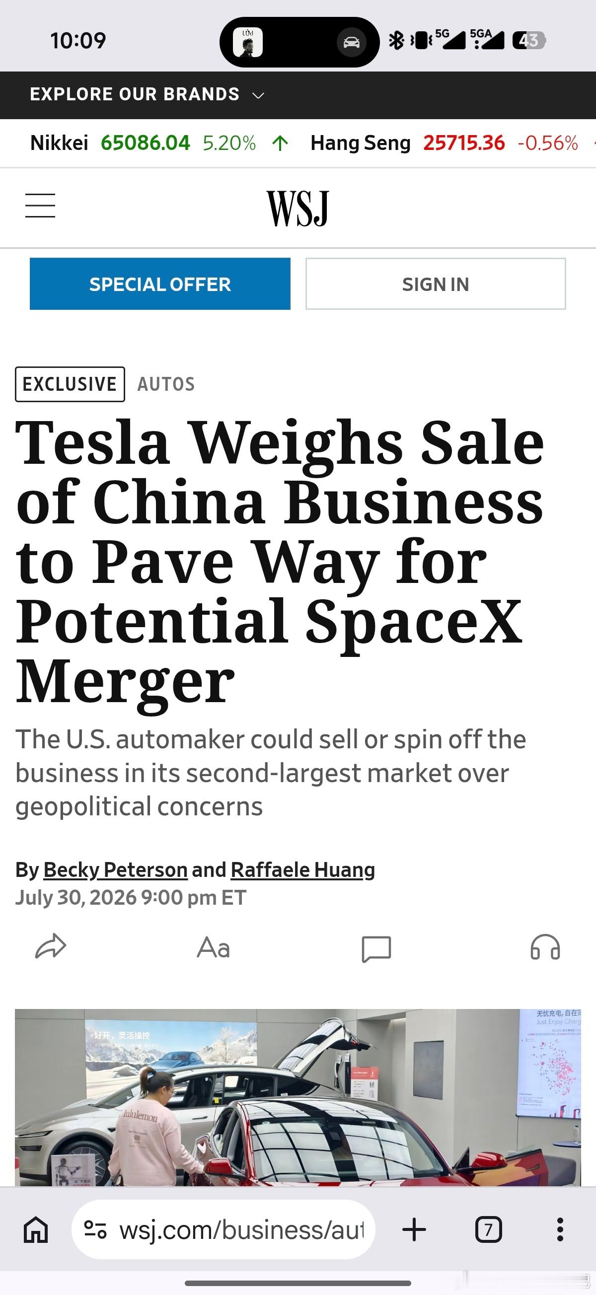 马斯克可能要出售特斯拉中国这个事情，足够大，但绝不意外。大家都说马斯克画饼，跳票