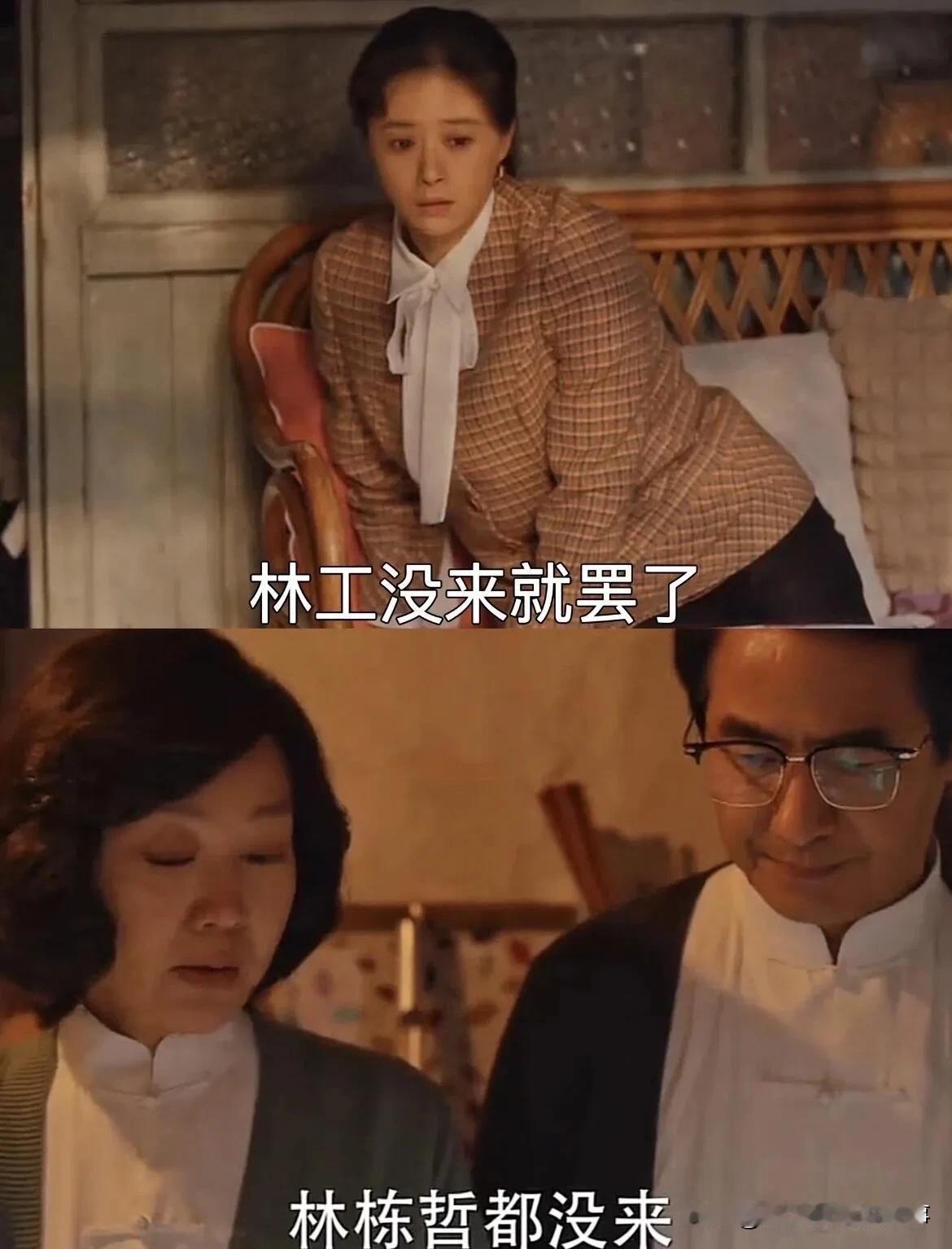 看终于明白为什么晓婷栋哲偷偷领证被发现后，林家只有宋莹回去了。林工不让栋哲请假