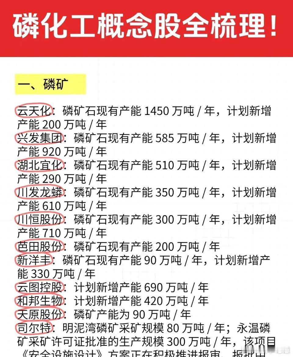 4供需缺口引爆！磷化工迎来黄金时代！相关概念投资逻辑是什么？行业龙头代表有哪些？