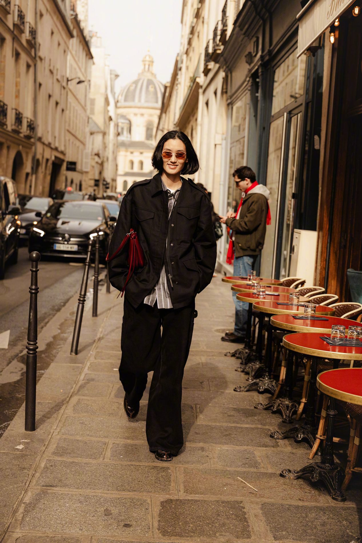 巴黎时装周StreetStyle模特街拍