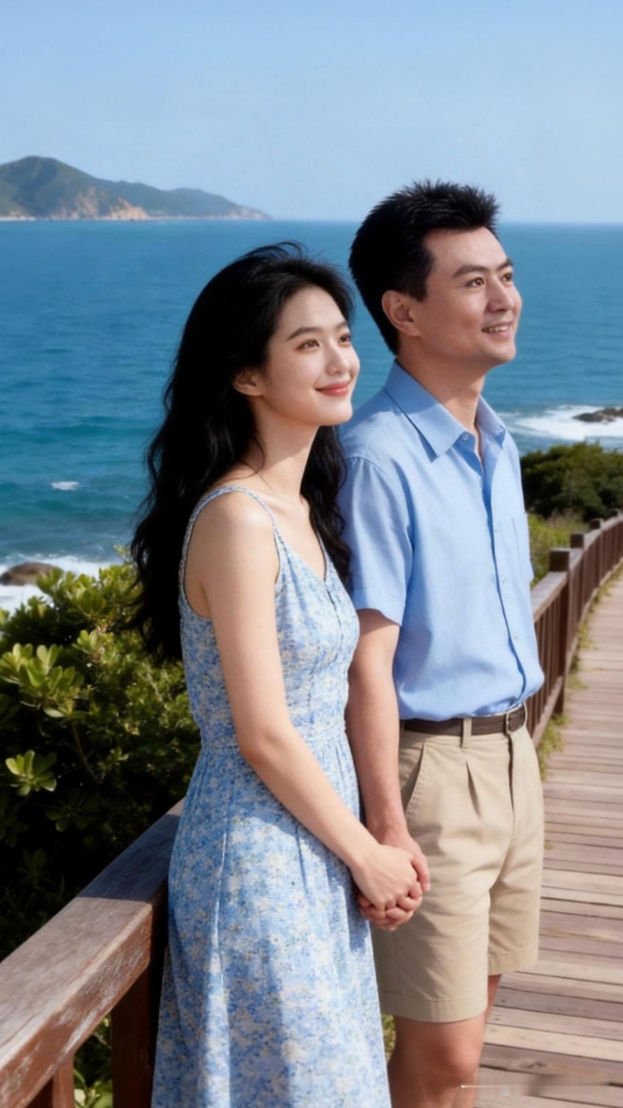 海边漫步，浪漫时光，与爱人共享美好瞬间。