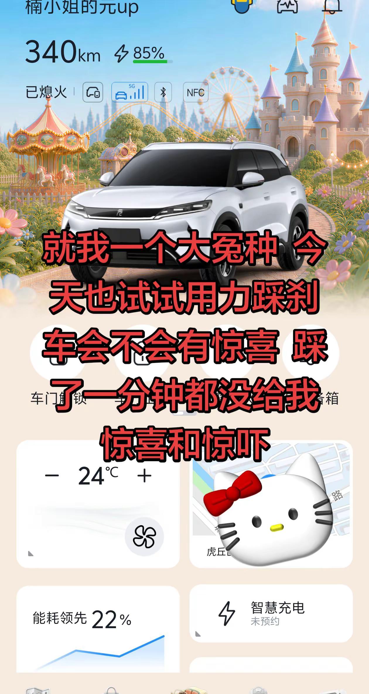 这两天都怕怕的好在试过了没有惊喜和惊吓新能源汽车比亚迪比亚迪元元up